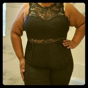Black lace jumpsuit